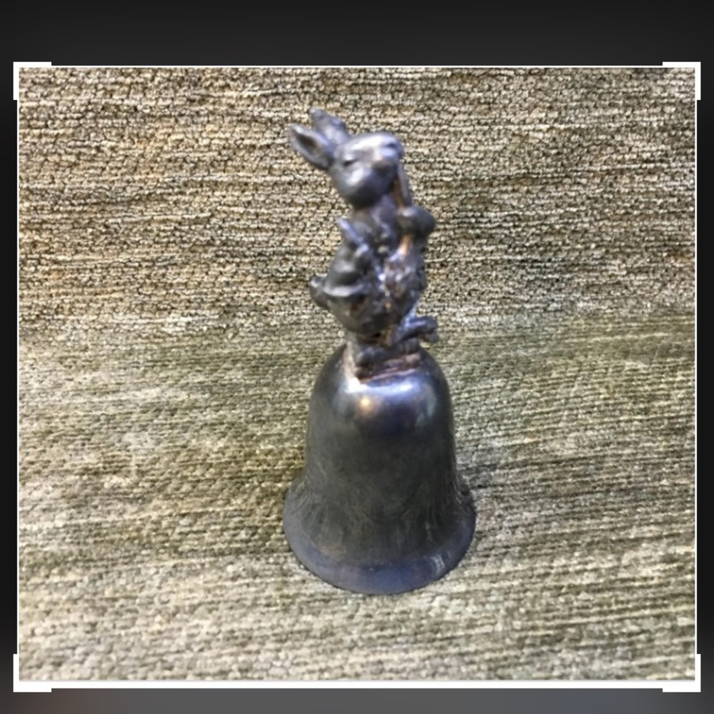- Peter Rabbit Silver Plated Bell Beatrix Potter Collection